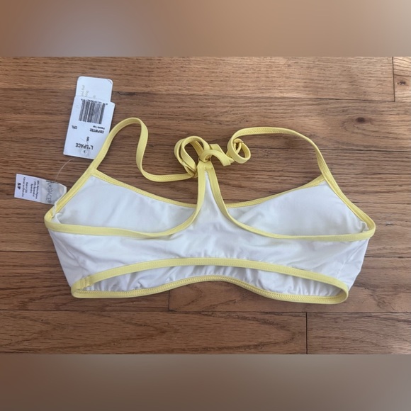 L*Space Pamela Bikini Top Cream/Lemon Drop - Picture 7 of 7